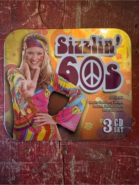 2️⃣60s 3-CD Set - Retro Yellow & Multicolor Tin